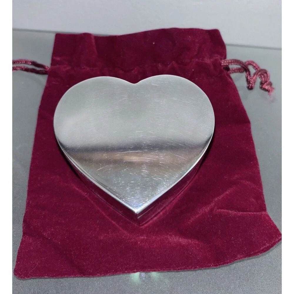 Pottery Barn Silver Plated Heart Box